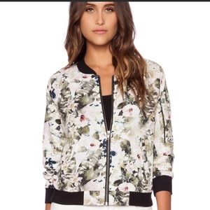 Sanctuary floral lightweight bomber jacket